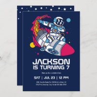Astronauta de Dabbing Rocket Space Kids Cumpleaños