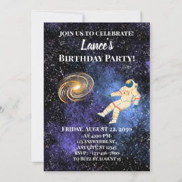 Invitación Astronauta de la Galaxia Espacial