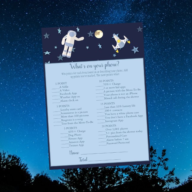 Invitación Astronauta del espacio exterior: ¿Qué hay en tu ju (Subido por el creador)