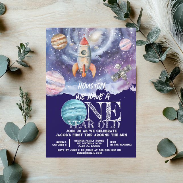 Invitación Astronauta del espacio ultraterrestre de un año de (Subido por el creador)