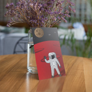 Invitación Astronauta en el planeta rojo del Explorador espac