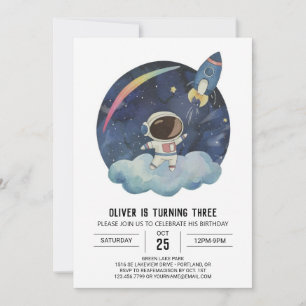 Invitación Astronauta estelar moderno