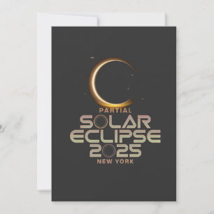 Invitación Astronomía de 2025 con eclipse solar parcial