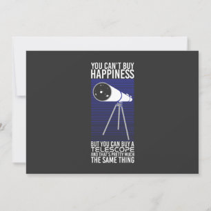 Invitación Astronomía - No se puede comprar la felicidad