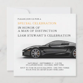 Invitación Asunto de Autos de Alta Gama