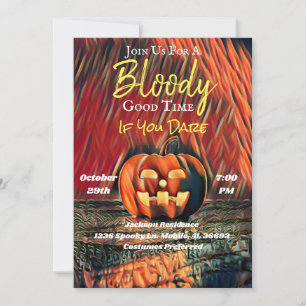 Invitación Asustada fiesta de Halloween