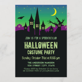 Invitación Asustada y aterradora Fiesta de disfraces de Hallo