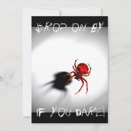 Invitación asustadiza de Halloween de la araña