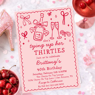 Invitación Atando el lazo de mis treinta Cumpleaños de Champá