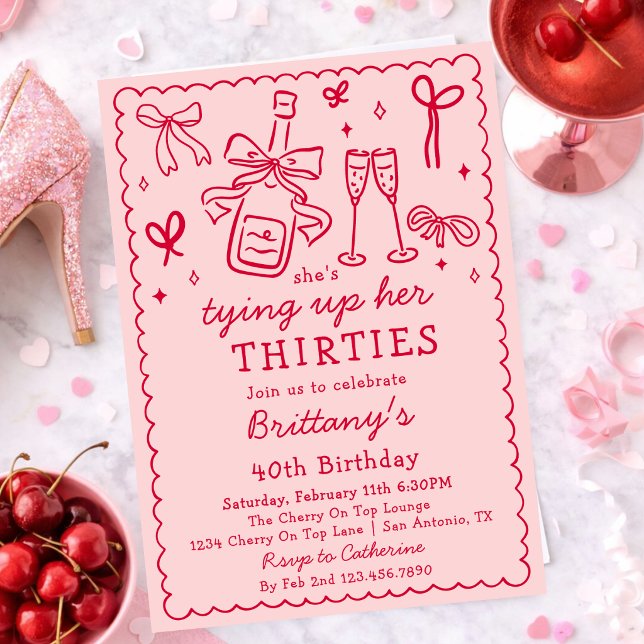 Invitación Atando el lazo de mis treinta Cumpleaños de Champá (Subido por el creador)