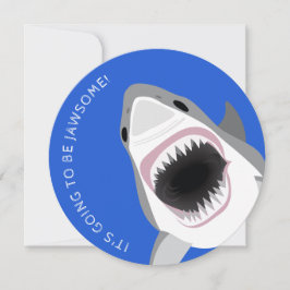 Invitación Ataque de tiburones: Fiesta de cumpleaños en la pl