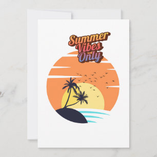 Invitación Atardecer de las vibraciones de verano
