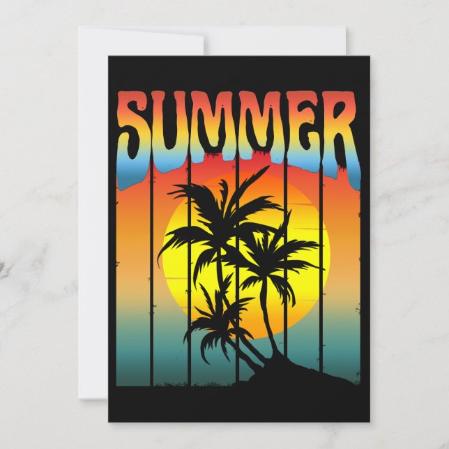INVITACIÓN ATARDECER DE VERANO TRANQUILO (Anverso)