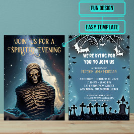 Invitación Aterrador Mummy Halloween Party