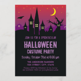 Invitación Aterrorífico Creepy Hauned Mansion Halloween Party