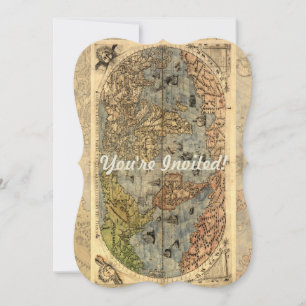 Invitación Atlas Histórico de Antigüedades del Mapa Mundial