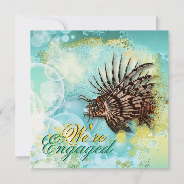 Invitación Atracción temática de playa elegante aqua (Anverso)