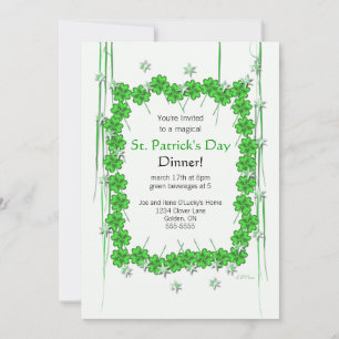 Invitación Atractivo y estrellas del Día de San Patricio