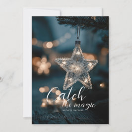 Invitación Atrapa la estrella mágica de Navidad