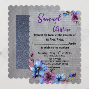 Invitación Atrapado plateado