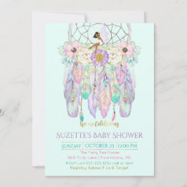 Invitación Atrapasueños étnico de hadas Boho de cualquier col