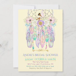 Invitación Atrapasueños étnico de hadas Boho de cualquier col