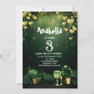 Invitación Atrapos y globos de la fiesta de cumpleaños de St.