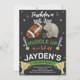 Invitación Atrévase mientras iniciamos el cumpleaños del fútb