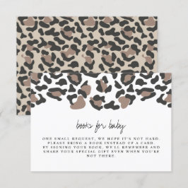 Invitación Aubree - Leoparc Print Baby Books para el Baby Ins