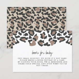 Invitación Aubree - Leoparc Print Baby Books para el Baby Ins