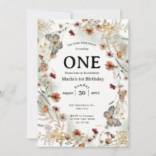 Invitación Audaz Bebé Floral Rusa Floral