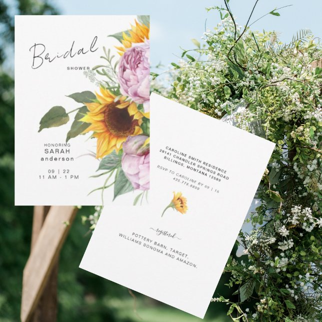 Invitación Audaz Ducha Bridal Elegante De Flores Rosa De Giro (Subido por el creador)