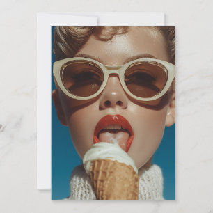 Invitación Audaz Estilo De Helado De Verano