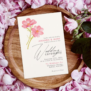 Invitación Audaz Moda Boho Flor silvestre Rústico Boda floral