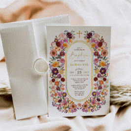 Invitación Audaz y Brillante Jardín de Flores Silvestres Baut