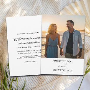 Invitación Aún hacemos foto de aniversario de bodas número 20