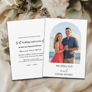Invitación Aún hacemos foto de aniversario de bodas número 5