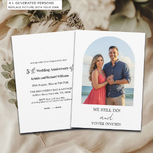 Invitación Aún hacemos foto de aniversario de bodas número 5