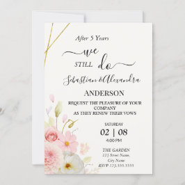 Invitación Aún hacemos votos de aniversario de Boda de renova