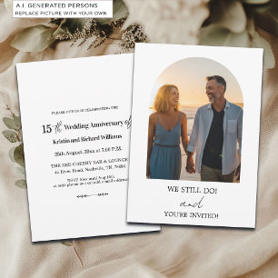 Invitación Aún lo hacemos Foto de aniversario de bodas número