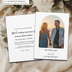 Invitación Aún lo hacemos Foto de aniversario de bodas número