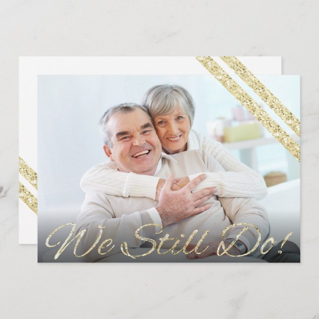 Invitación ¡Aún lo hacemos! | Moderno 50 Aniversario (Anverso / Reverso)