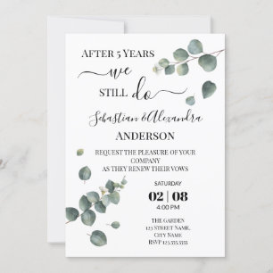 Invitación Aún renovamos votos de boda aniversario