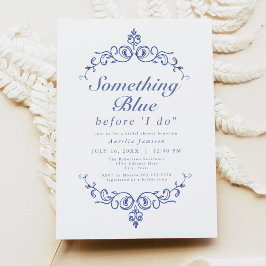 Invitación AURELIA Chinoiserie Algo de ducha de novia azul