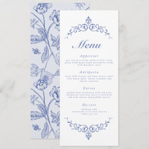 Invitación AURELIA Chinoiserie Carta de menú victoriana franc