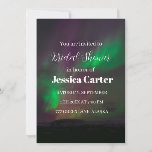 Invitación Aurora Borealis Northern Lights Brights Shower