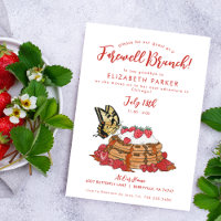 Ausencia de Waffles de fresa de Brunch de despedid
