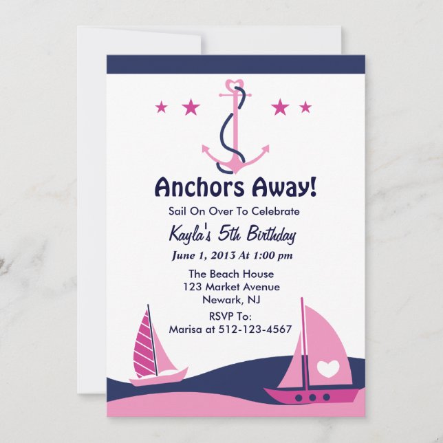 Invitación ausente del chica de la vela (Anverso)