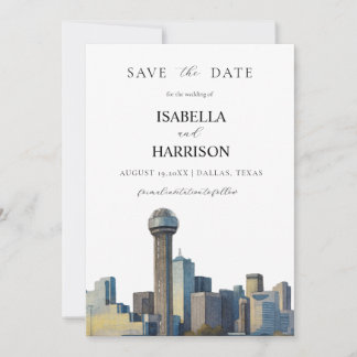 Invitación AUSTIN Dallas Save the Date Template