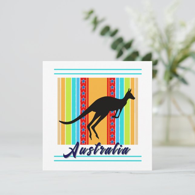 Invitación Australia (Anverso de pie)